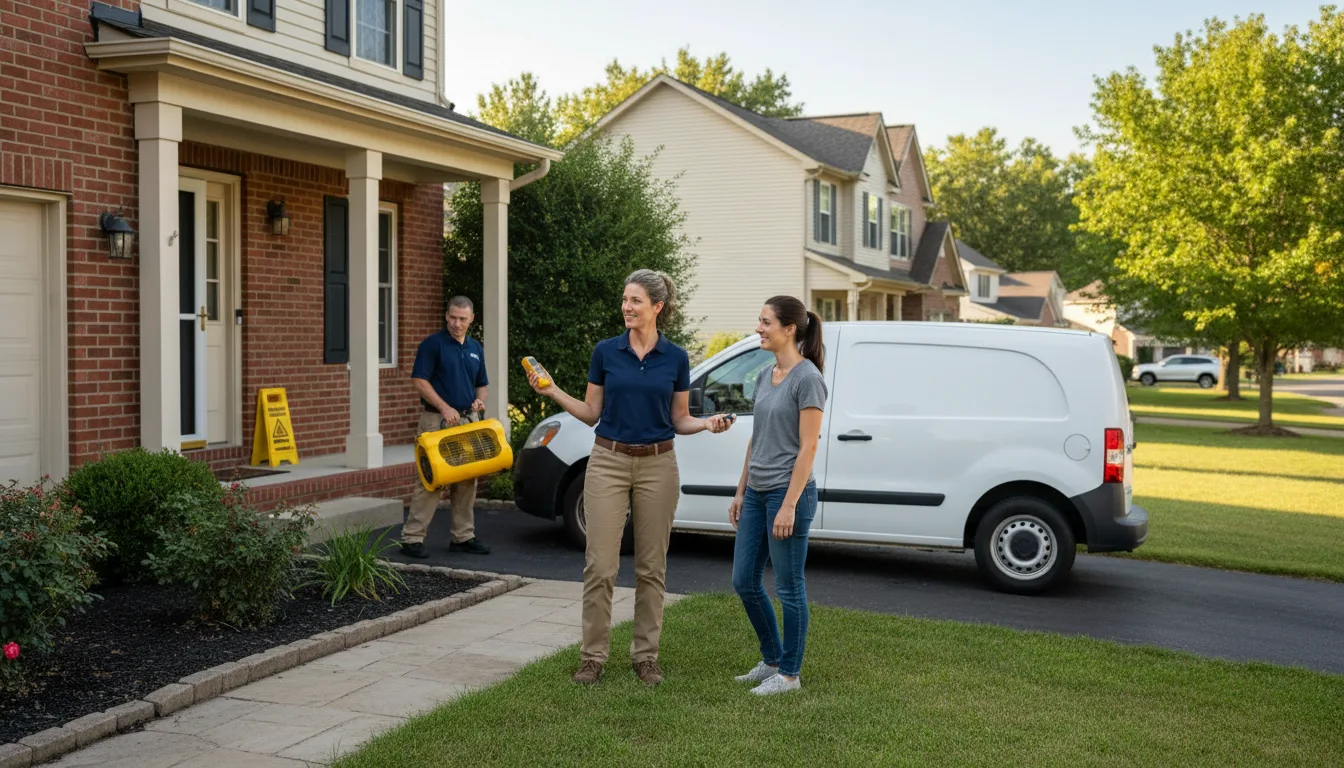 Water restoration image for Dehumidification And Cleanup Services in Greer, SC